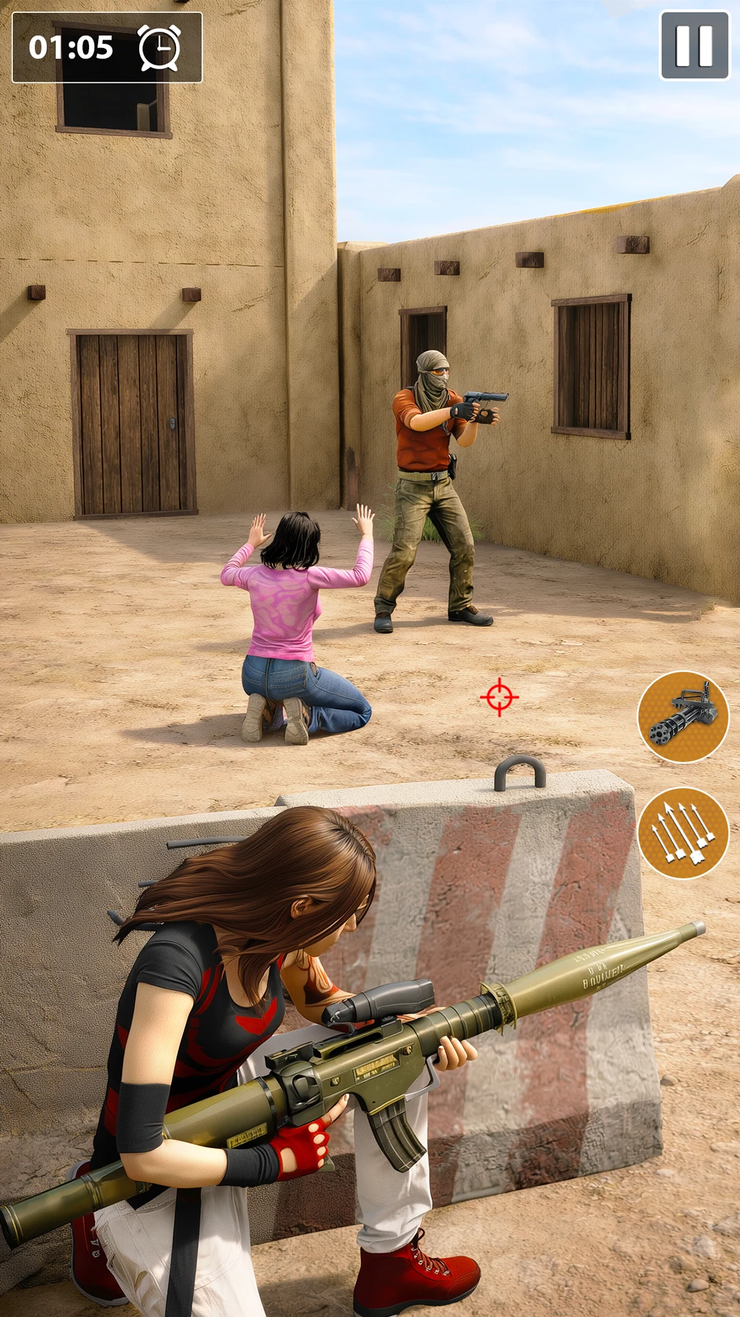 Gun Girl: War Shooting Games screenshot